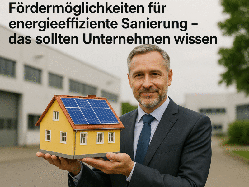 Energieeffizienz im Bauwesen: So profitieren Unternehmen in Bayern von aktuellen Fördermöglichkeiten zur Sanierung
