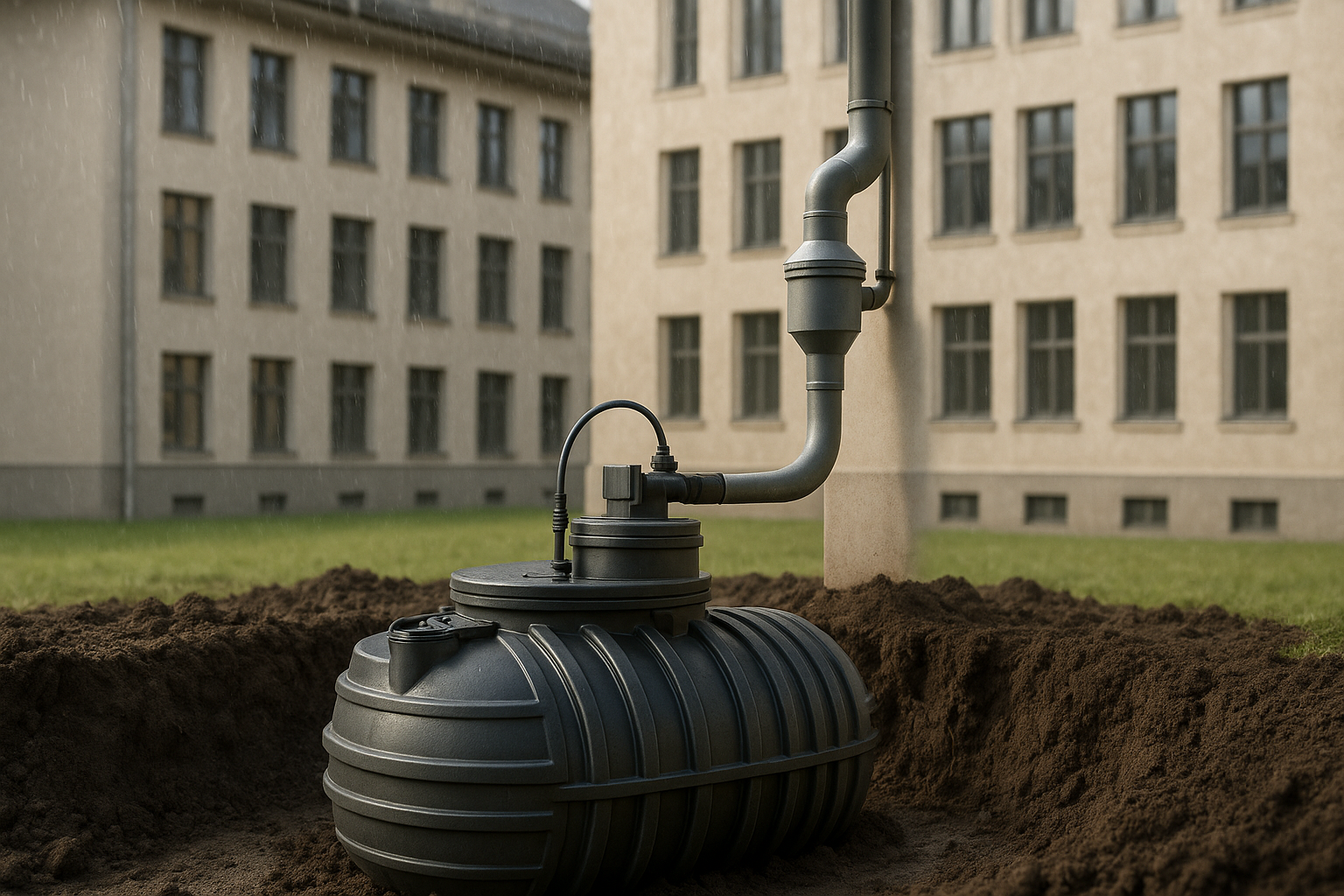 Regenwassernutzung in sanierten Gebäuden: So senken Bauunternehmen in Bayern Betriebskosten und erfüllen Umweltvorgaben
